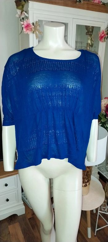 Top original by Morgan bleu électrique excellent état taille S/ Xs