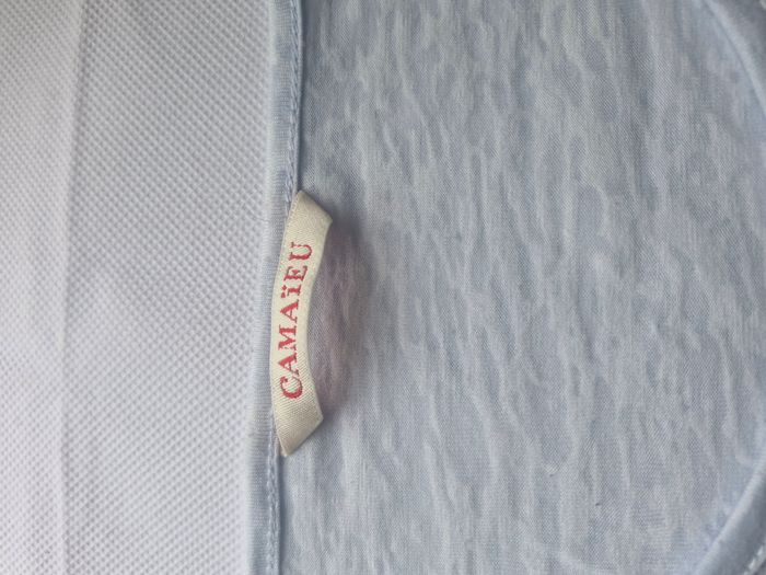 T-shirts manches courtes 36 Camaïeu Bleu clair - photo numéro 2