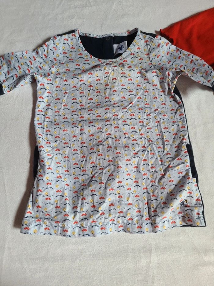 Lot 2 robes été  uue neuve et un body filles 6 mois petit bateau - photo numéro 4