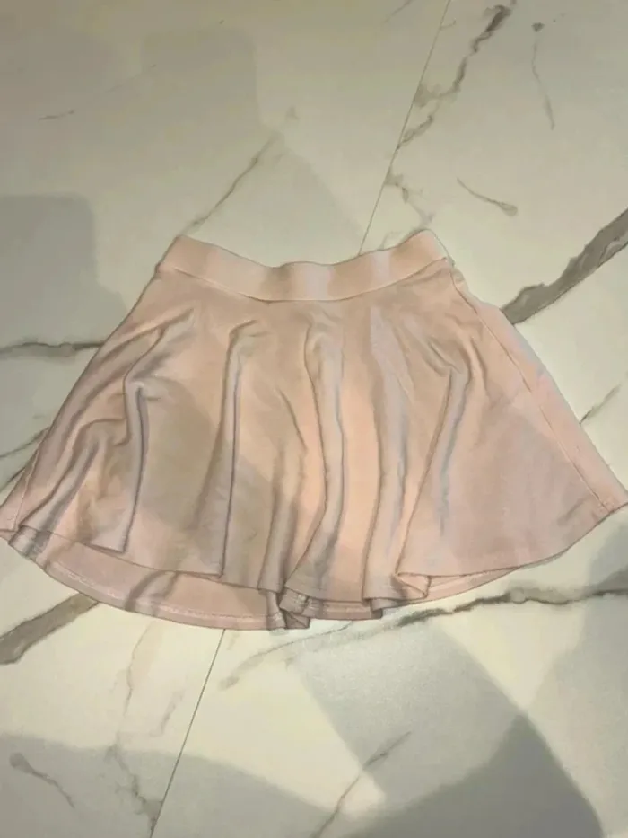 Jupe rose poudré plissée – Bershka – Taille S