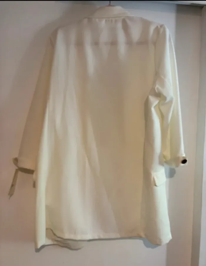 Veste blazer blanche Mybel 🇮🇹 taille unique – neuve - photo numéro 5