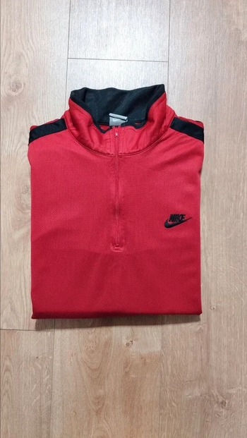 Pull Nike Vintage Sweat Sport col zippé Logo brodé Taille XL