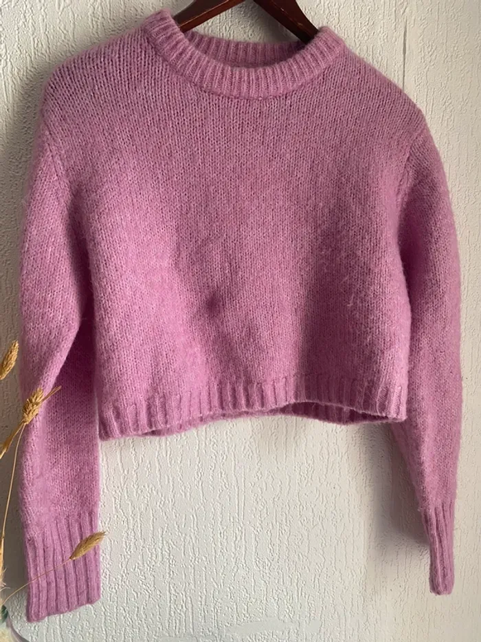 Pull sweat rose Zara taille s 36 - photo numéro 3