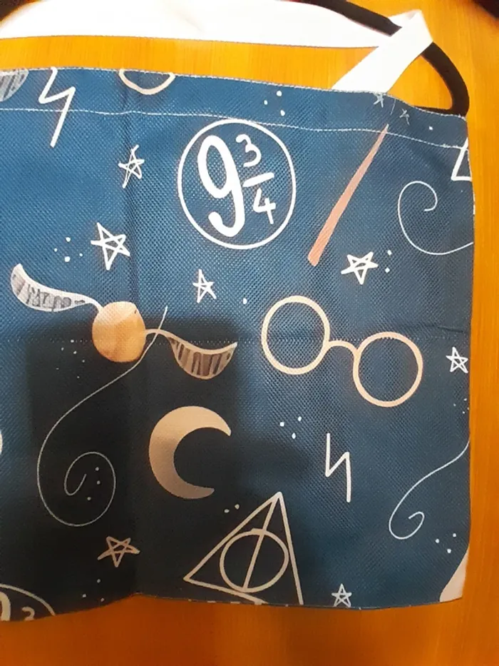 Grand sac en Chanvre, Harry Potter, couleur bleu - photo numéro 5