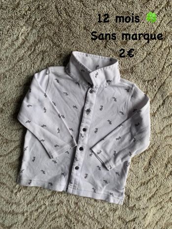 Chemise 🍀 12 mois 🍀 Sans marque