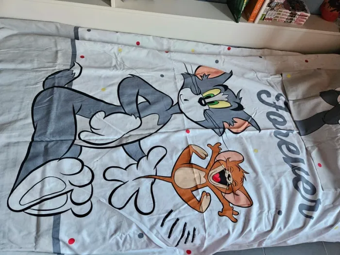 Parure de lit Tom et Jerry 140x200cm, Neuve, jamais mise - photo numéro 10