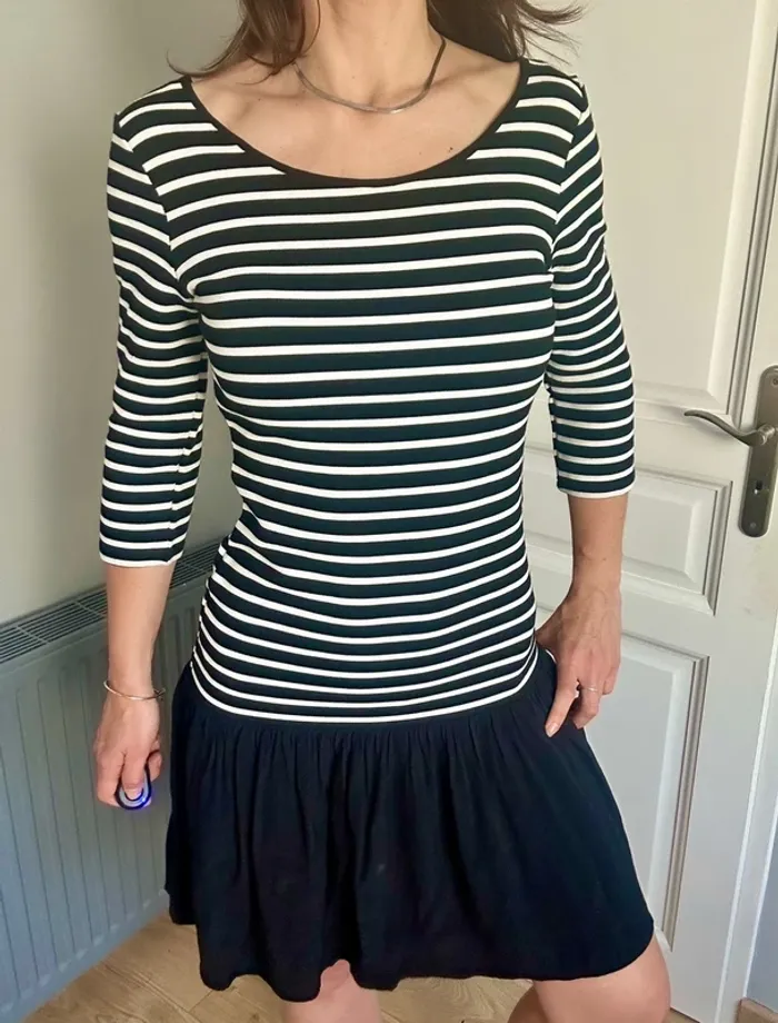 Robe patineuse rayée Naf Naf – Taille 36 (S) - photo numéro 6