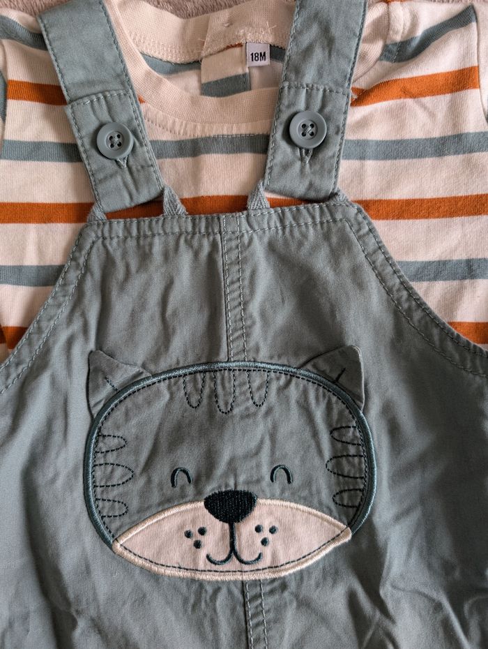 Ensemble 18 mois salopette Tee shirt - photo numéro 2