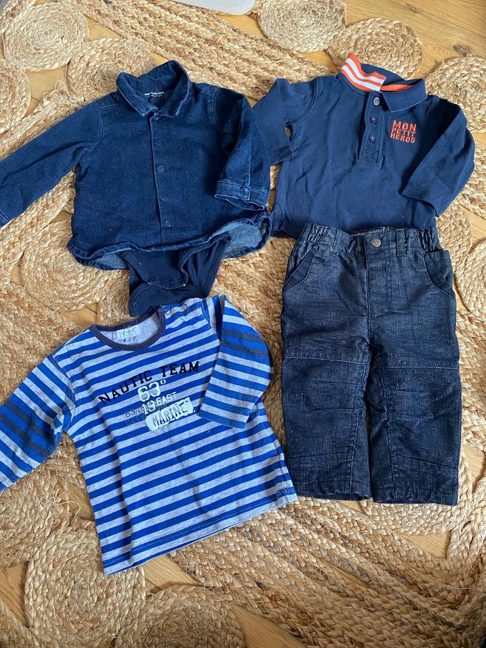 Lot tenues ensemble 9 mois orchestra absorba