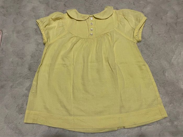 Chemisier jaune - DPAM - 5 ans / 108 cm - photo numéro 3