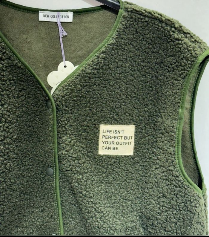 Gilet sans moumoute tendance kaki T.U 38/42 - photo numéro 2