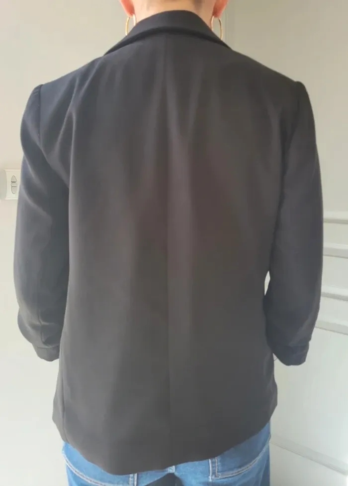 Veste blazer tailleur h&m noir 36 taille S - photo numéro 4