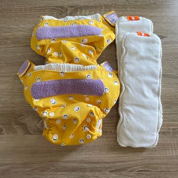 Lot 2 Couches lavables Bambino Mio avec inserts daily boost