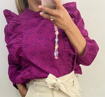 Blouse à fleurs Des Petits Hauts Avec Volants Taille 42