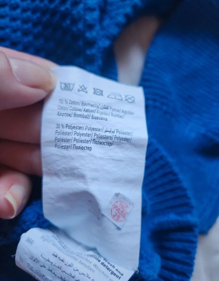 Pull court bleu électrique Pimkie – Taille S - photo numéro 4
