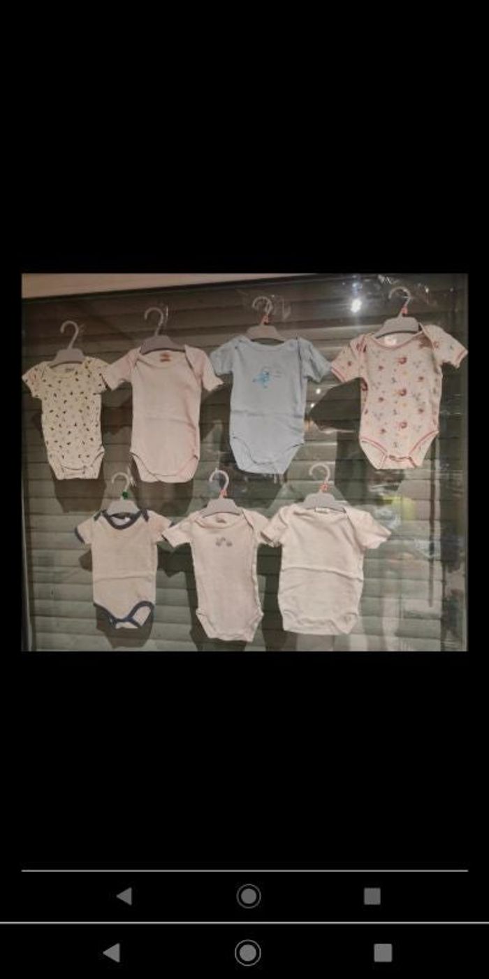 Lot de 7 bodies manche courte 3 mois