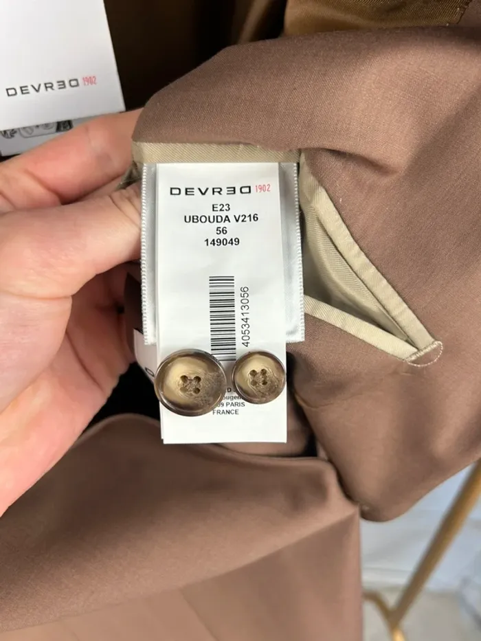 Blazer Devred en laine Marron T.46 Neuf - photo numéro 5