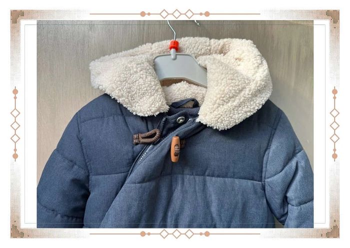Manteau ours bleu marine obaibi 23 mois / 2 ans - photo numéro 3
