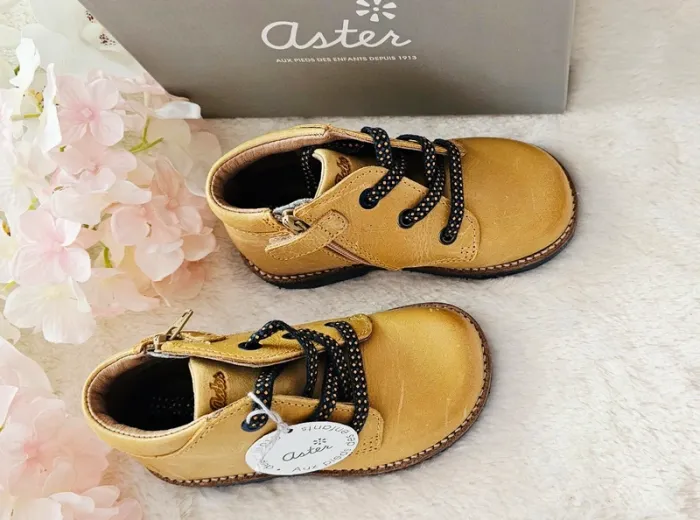 Chaussures Bottes Bottines cuir Zip Aster T24 - photo numéro 3