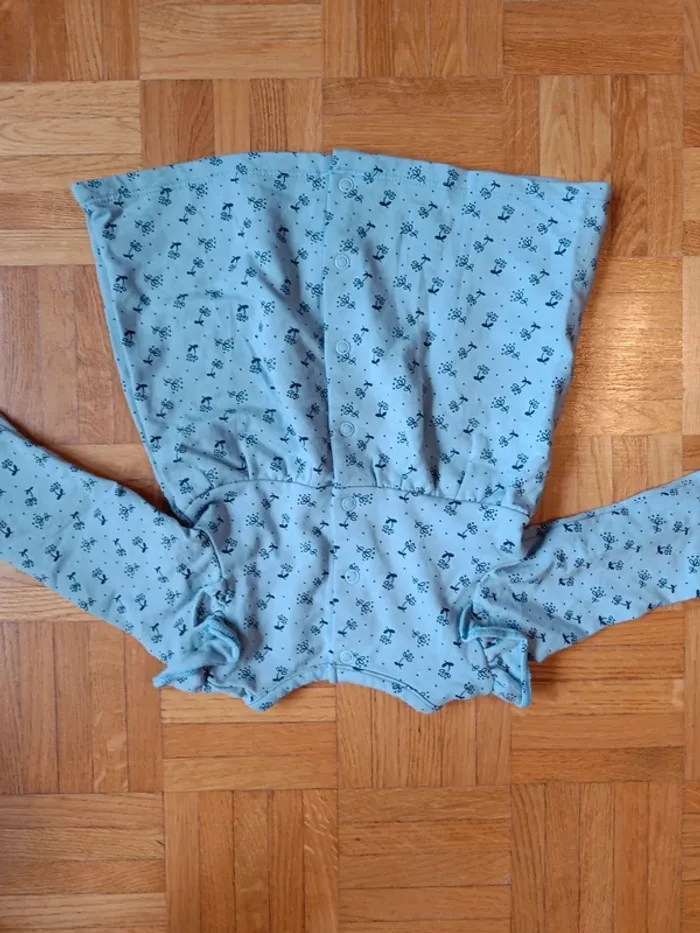 Robe fleurs bleue La Redoute 6 mois - photo numéro 3