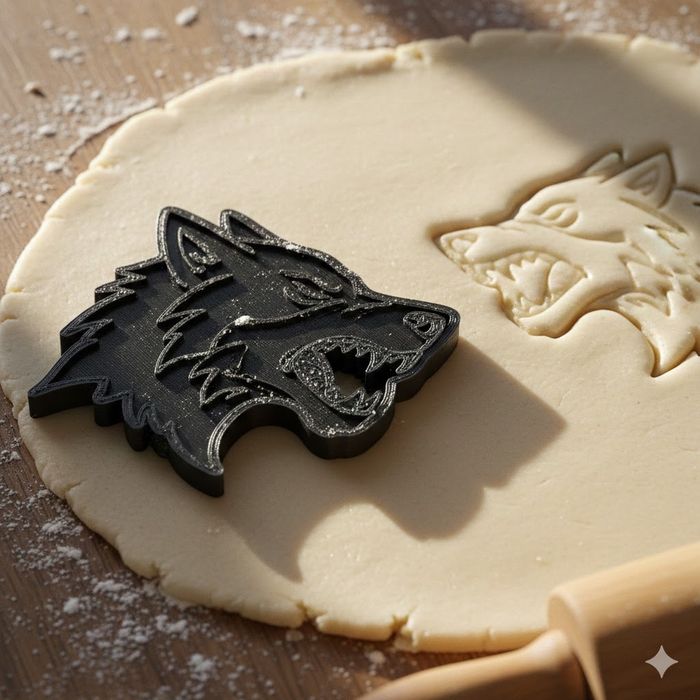 Emporte-pièce loup pour biscuits et pâtisseries créatives - 8 cm