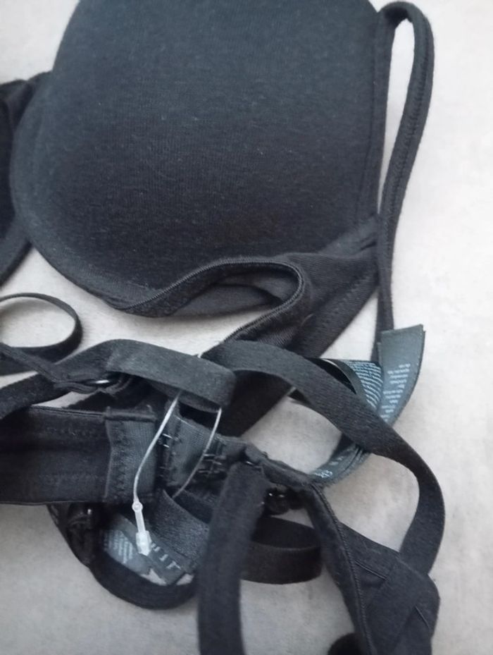 Lot de 2 soutiens gorges noir femme taille 90.B - photo numéro 3