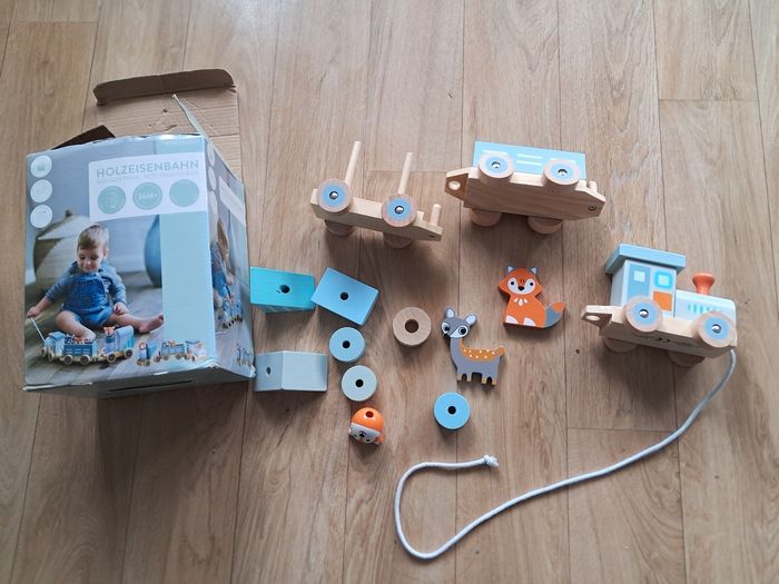 Train des animaux en bois - photo numéro 2