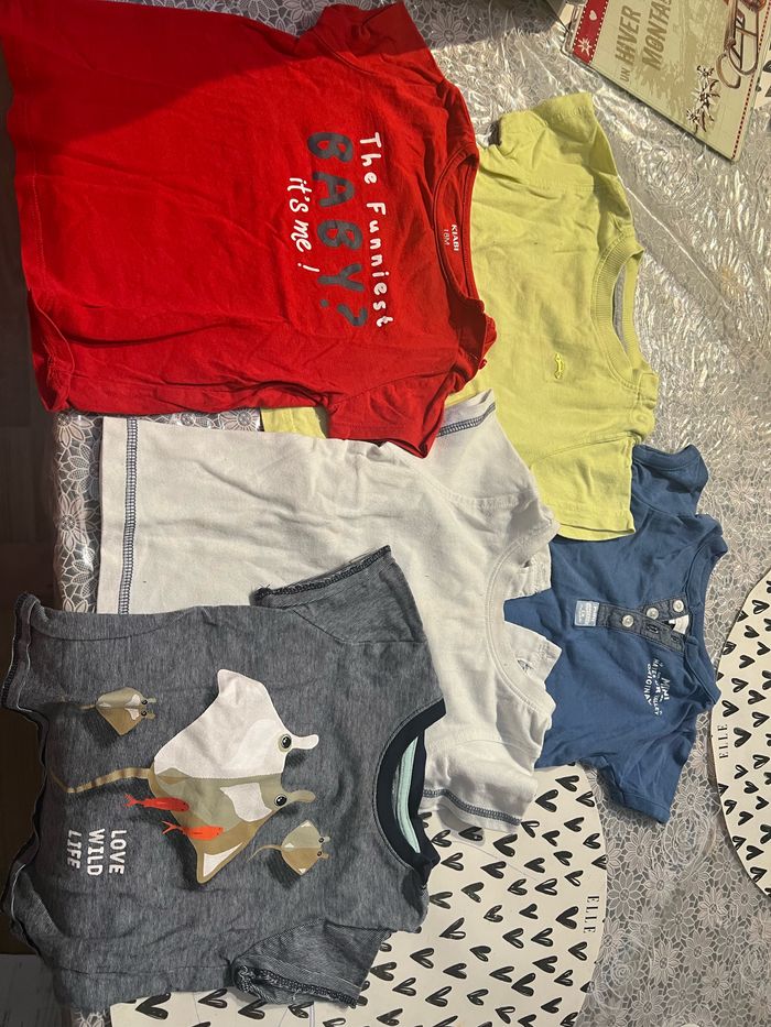 Lot de 5 teeshirt