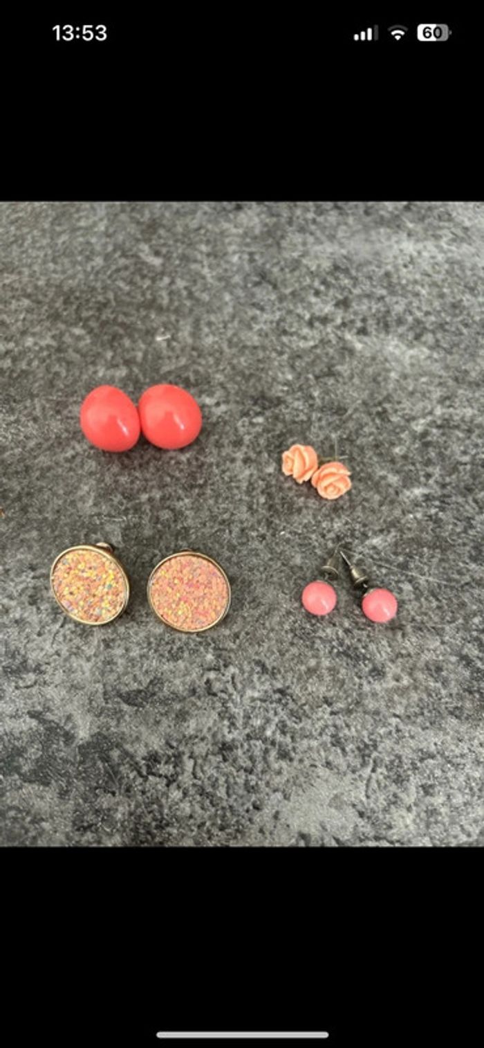 Lot paires boucles d’oreilles - photo numéro 5