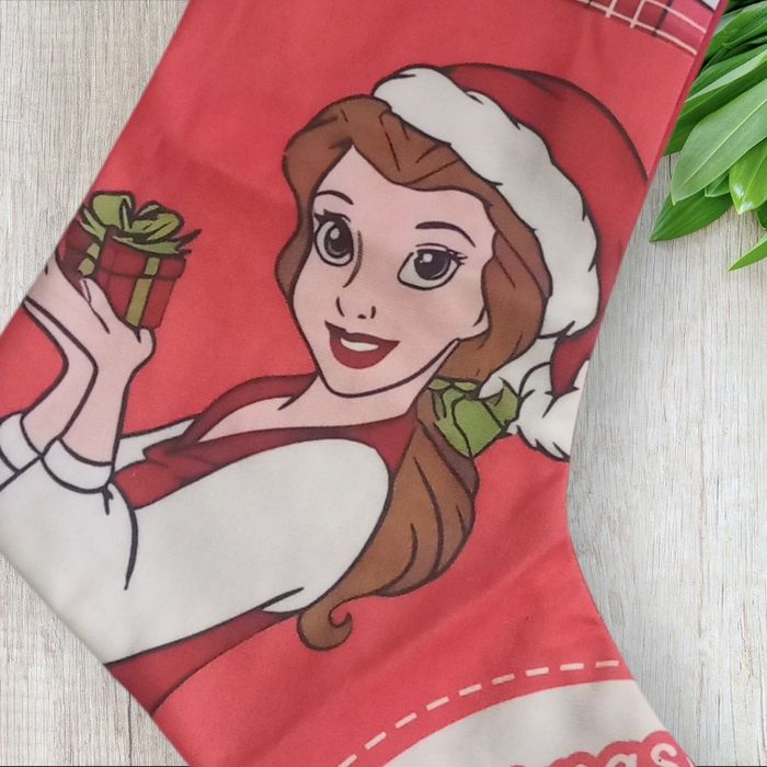 Chaussette botte de Noël belle et la bete princesses Disney - photo numéro 2