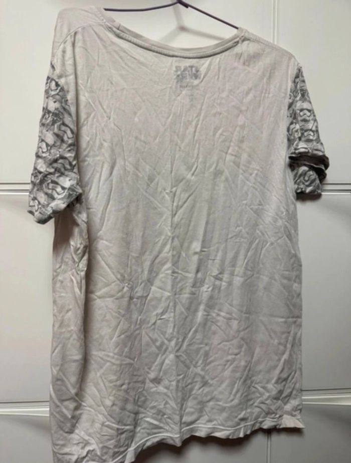T-shirt star wars blanc gris taille m - photo numéro 3