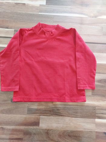 T-shirt manches longues rouge
