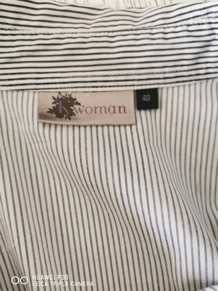 Chemise rayer noir - photo numéro 3
