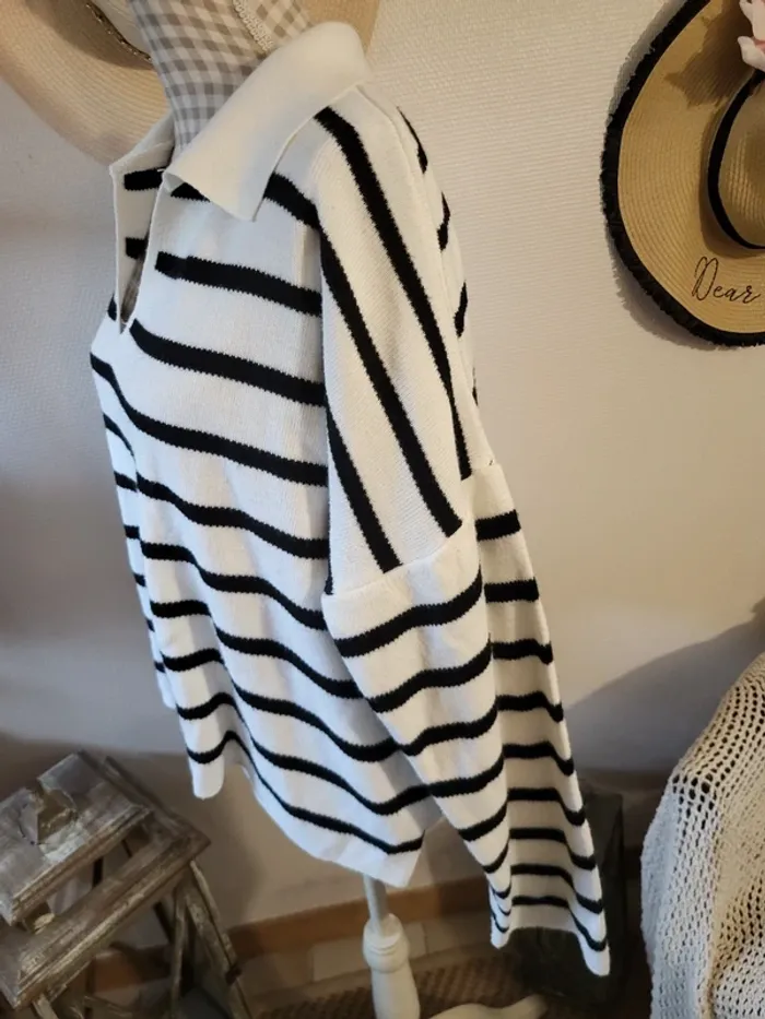 Pull marinière oversize - photo numéro 3
