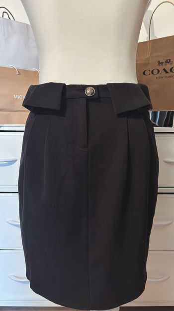 Jupe noire coupe droite Camaïeu T36