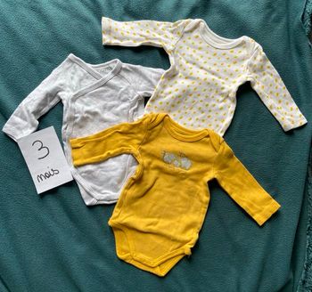 Lots de 3 bodies Inextenso