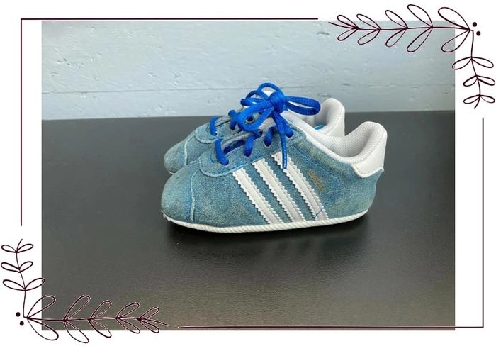 Petite baskets Gazelle Adidas bleu 19 bébé - photo numéro 2