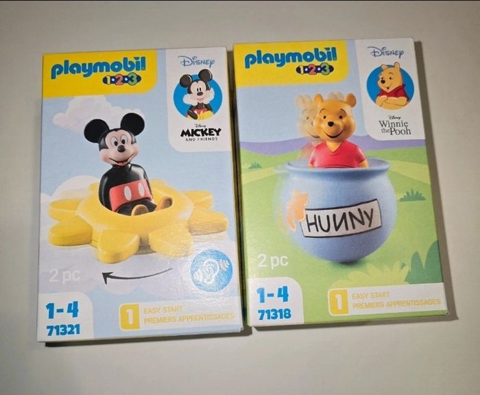 123 playmobil disney mickey 71321 et winnie l'ourson 71318 neufs