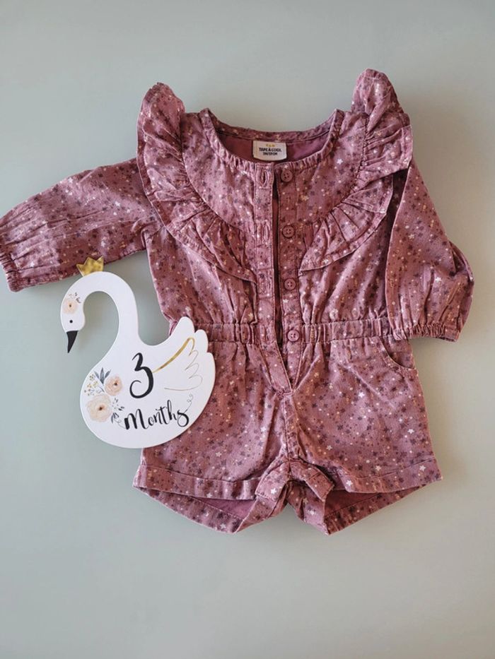 Combishort bébé fille