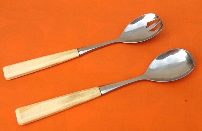 Art Déco Années 1930  Ecrin couverts de service à salade - photo numéro 9
