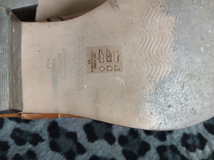 Bottines style santiags basses zippées cuir San Marina 39 - photo numéro 7