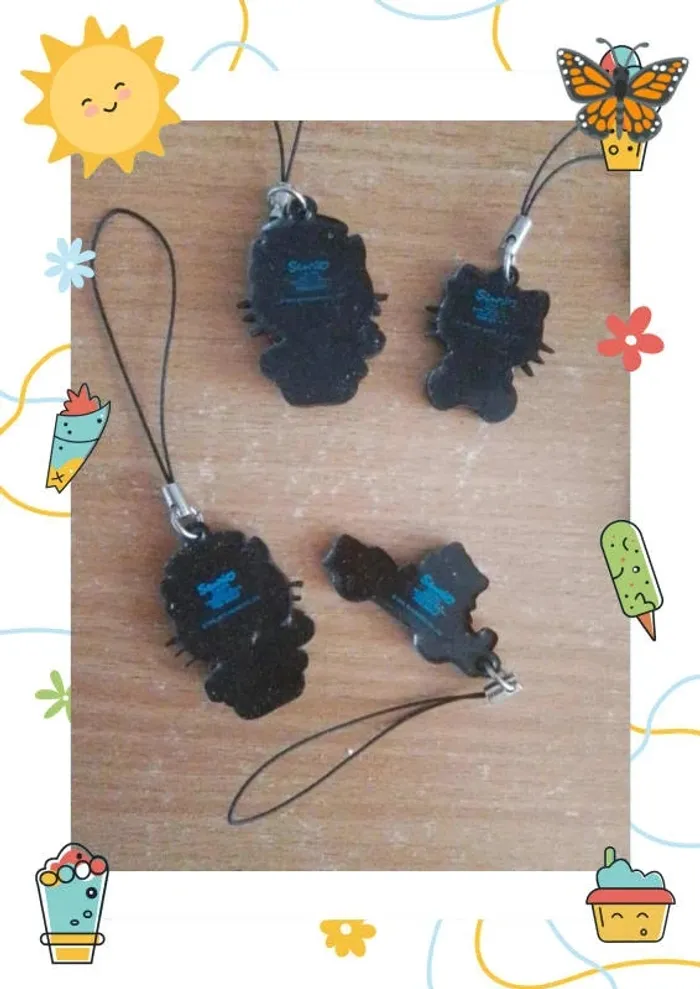 Lot de porte-clés hello kitty - photo numéro 2