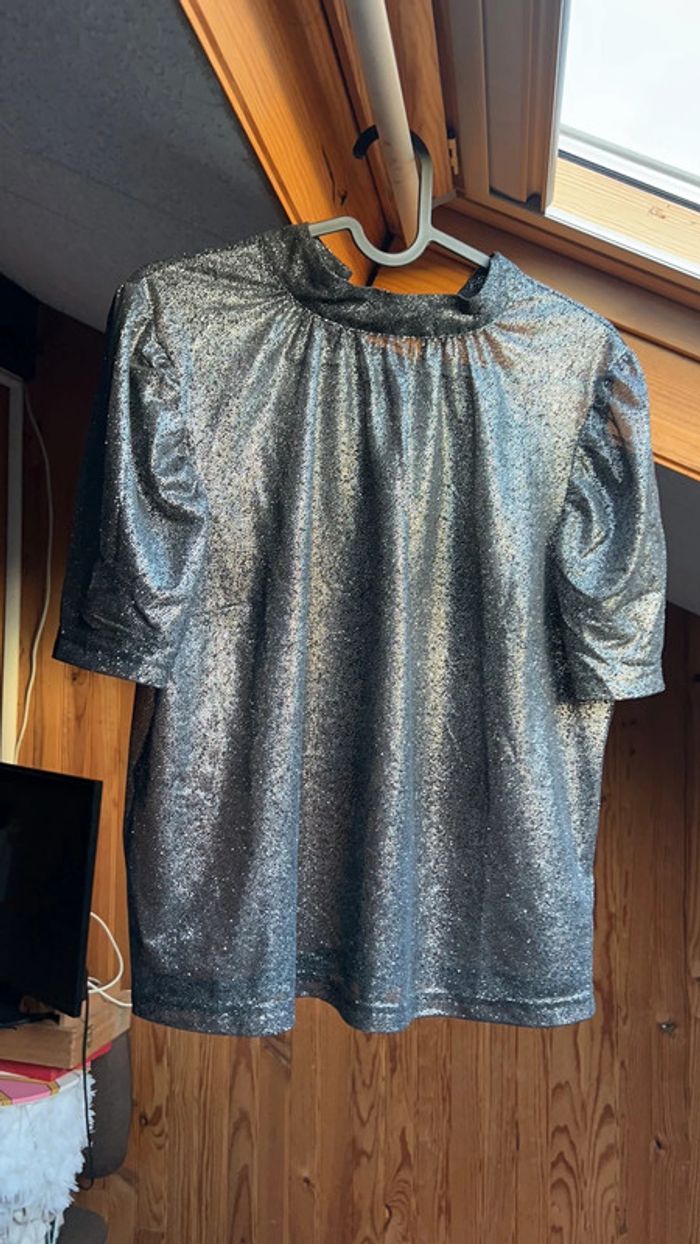 Haut pailletté taille 38 h&m
