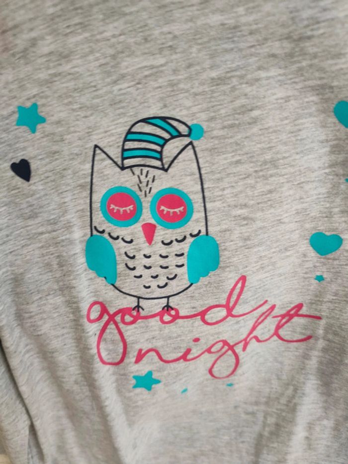 Pyjama fille 2 pièces hibou 6 ans neuf - photo numéro 2