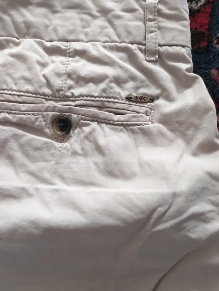 Bermuda Jules beige taille 40 - photo numéro 6