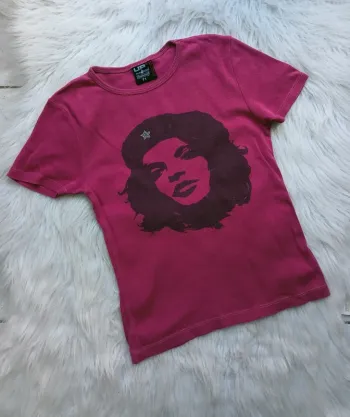 T shirt manches courtes rose 8-9ans