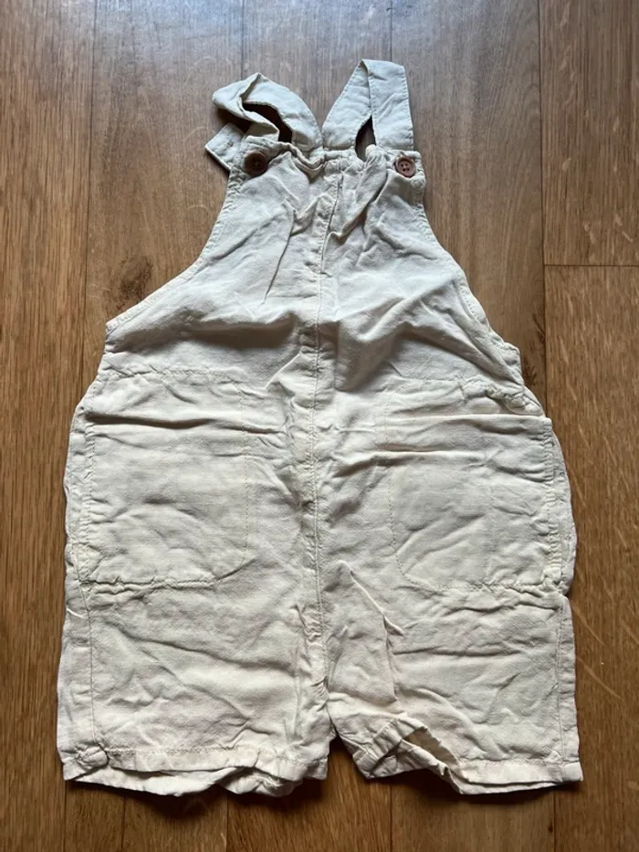 Salopette courte beige Zara 92cm