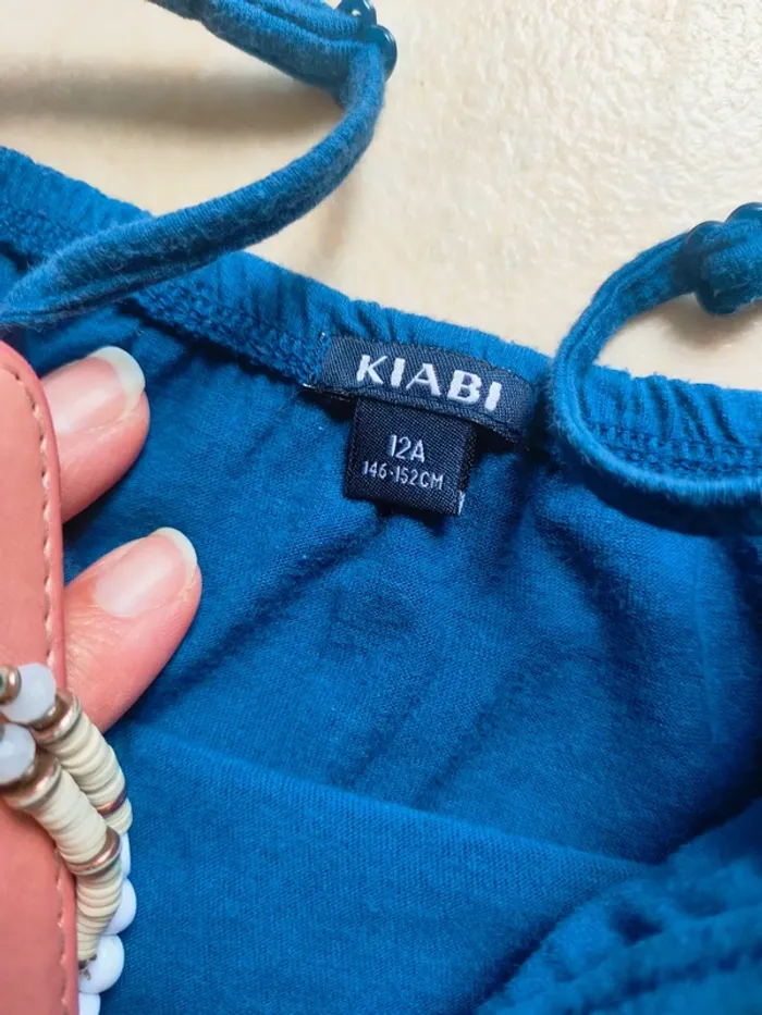 Robe à bretelles bleue 12 ans Kiabi - photo numéro 2