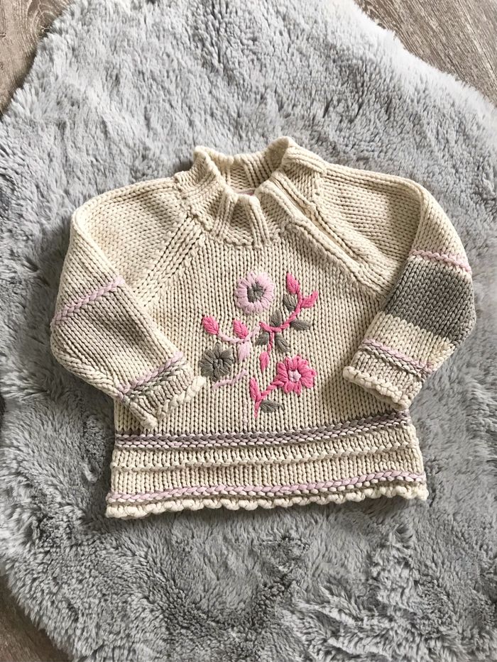 Pull à fleurs 2 ans (Orchestra)