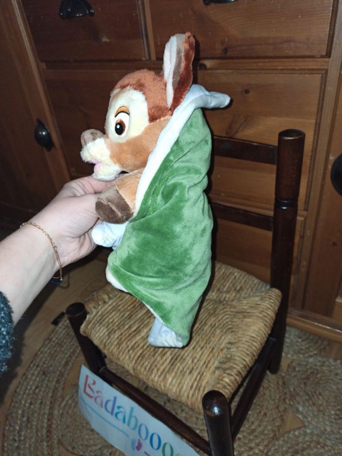 Doudou Bambi faon feuille Disney - photo numéro 3